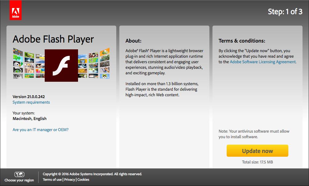 Adobe Flash Player Version 11.1.0 Or Greater Is Installed Download -